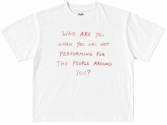 "Who Are You" Red Tee