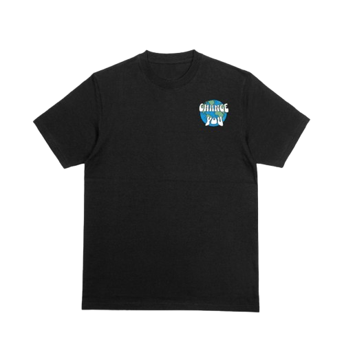 Black Change You Puff-Printed Tee