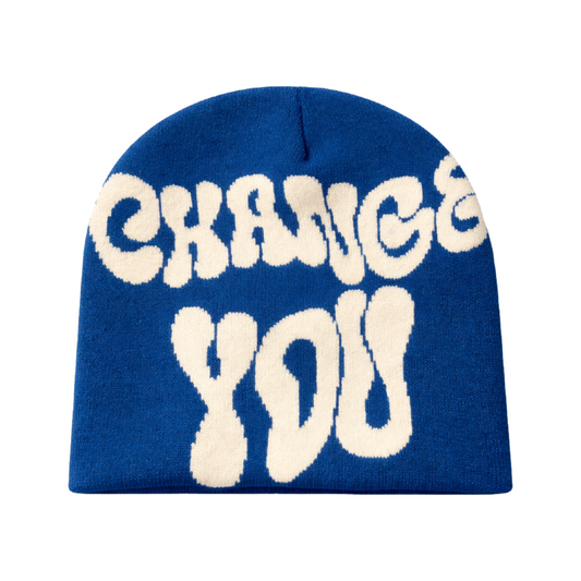 Blue Change You Jacquard Beanie