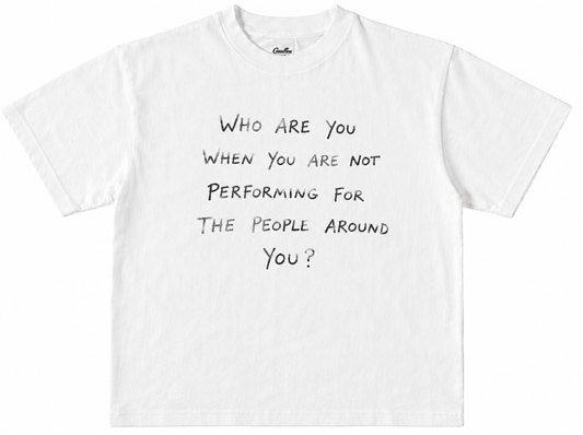 "Who Are You" Black Tee