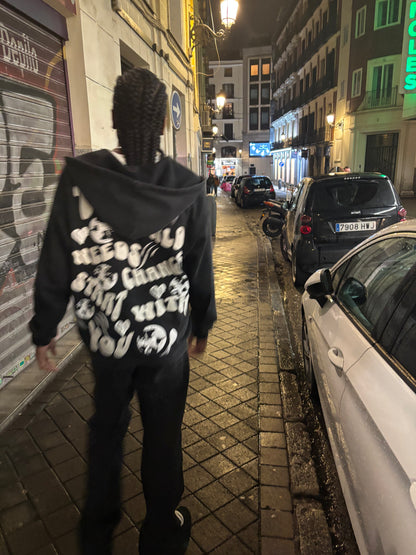 Change You Embroidered Acid Wash Hoodie